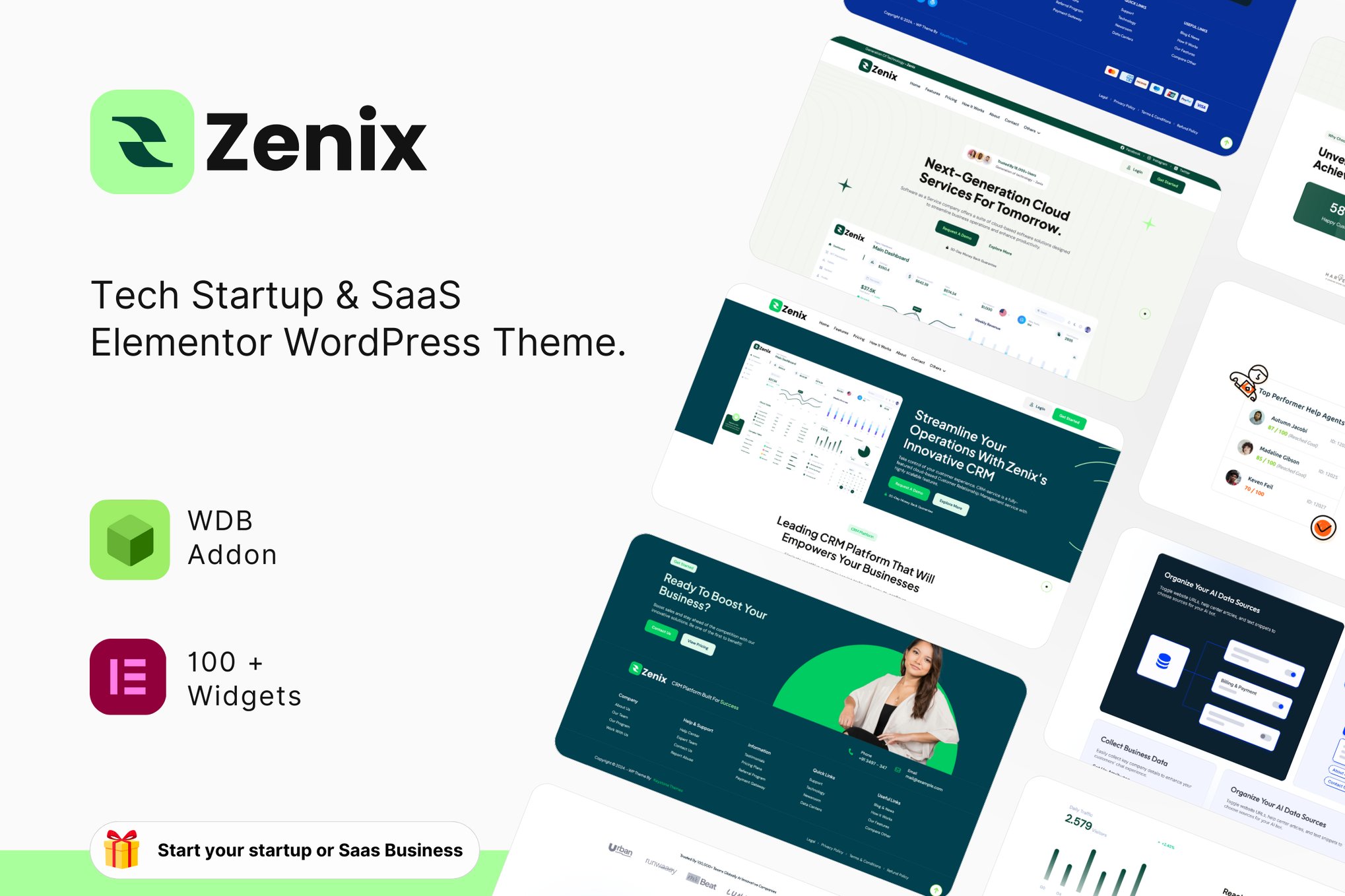 Zenix – Tech Startup & Saas Wordpress Theme Zenix – Tech Startup & Saas Wordpress Theme