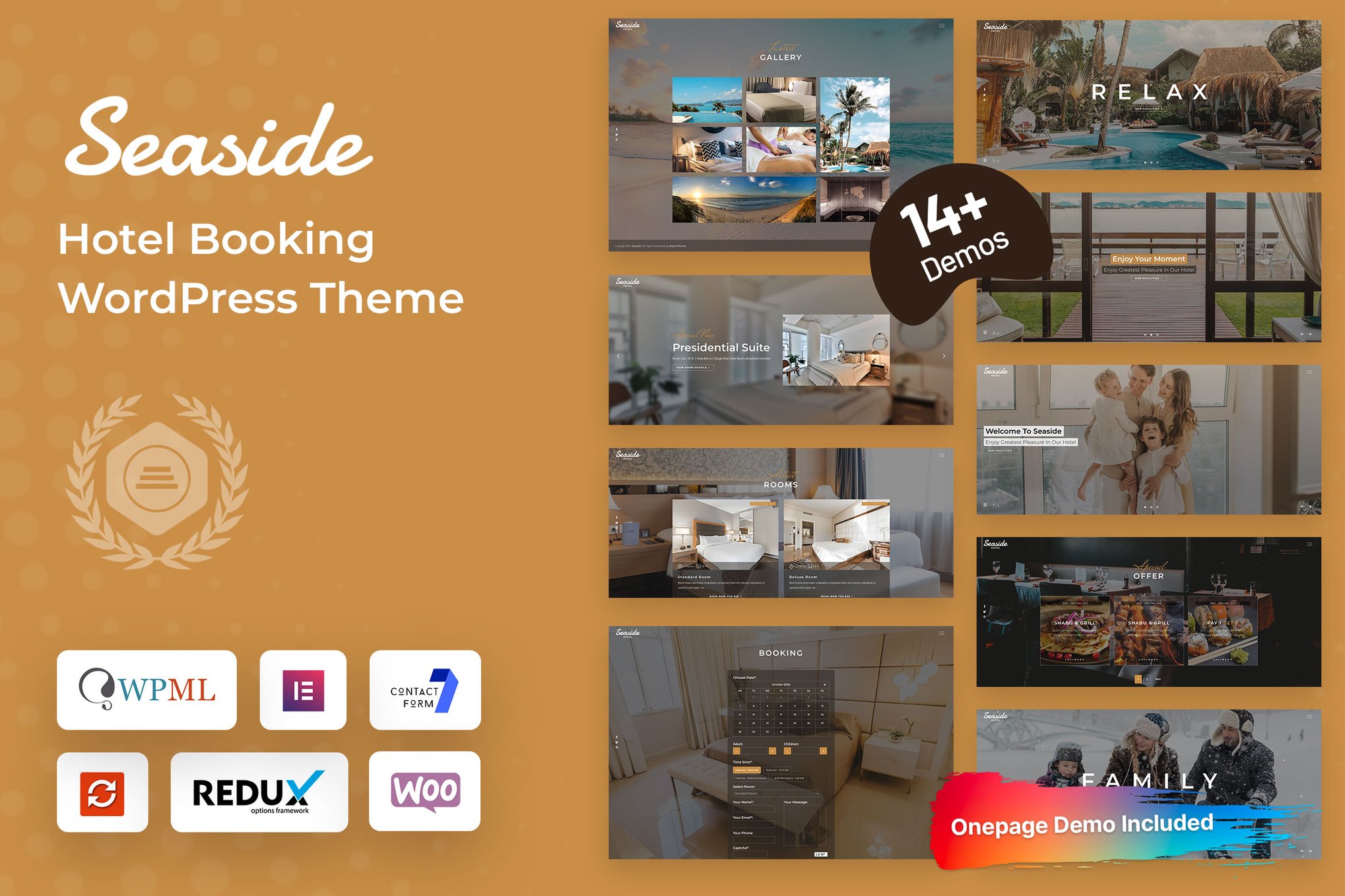 Seaside – Hotel Booking Wordpress Theme