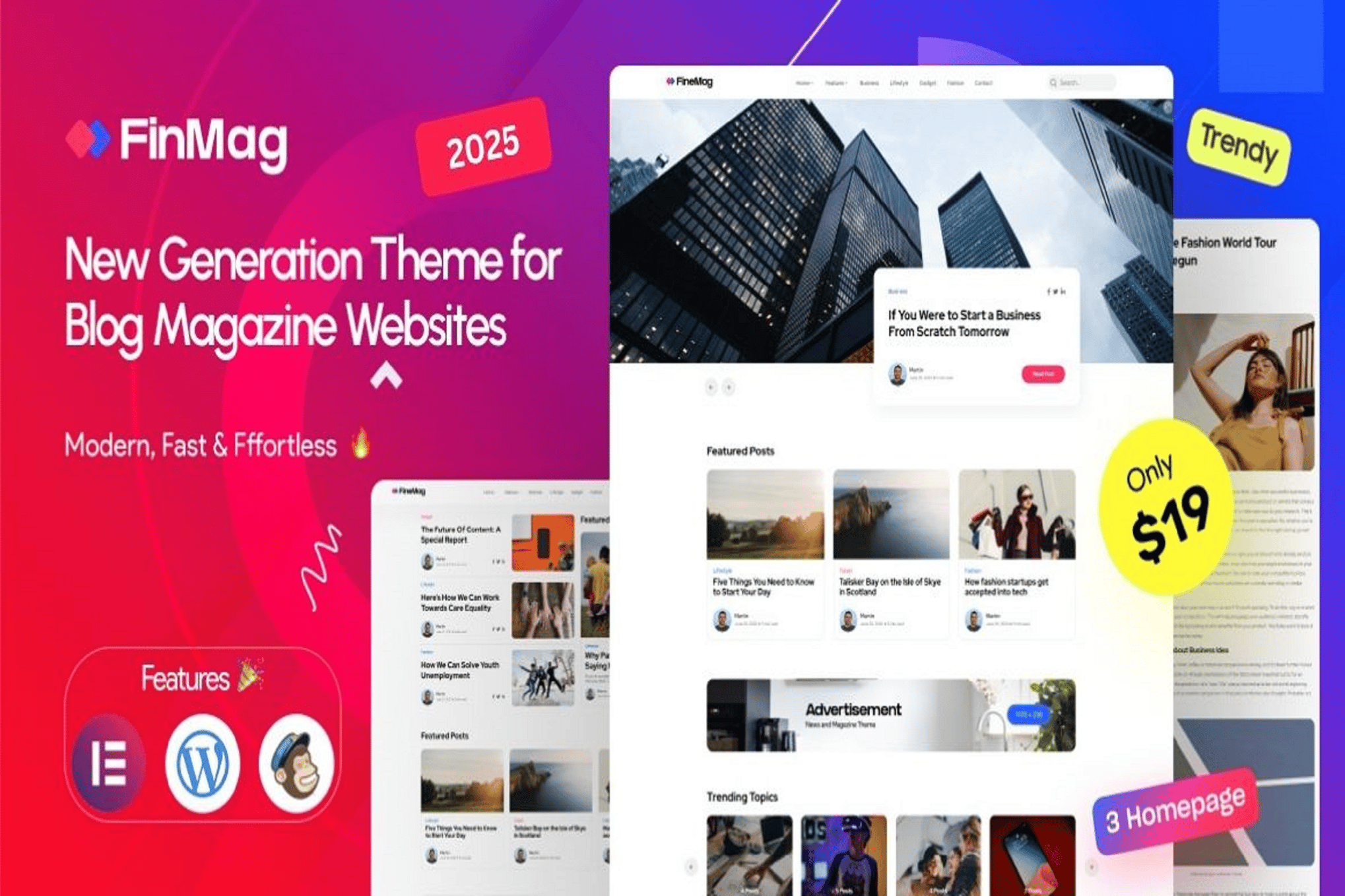 Finmag – Modern Magazine Wordpress Theme