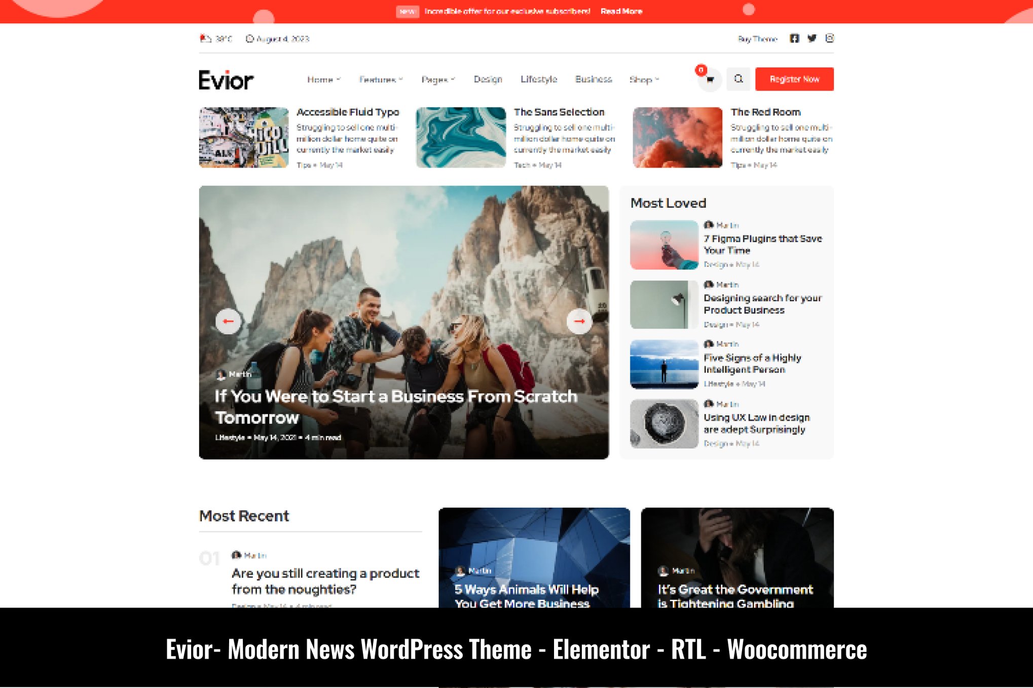 Evior – Modern Magazine Wordpress Theme Evior – Modern Magazine Wordpress Theme