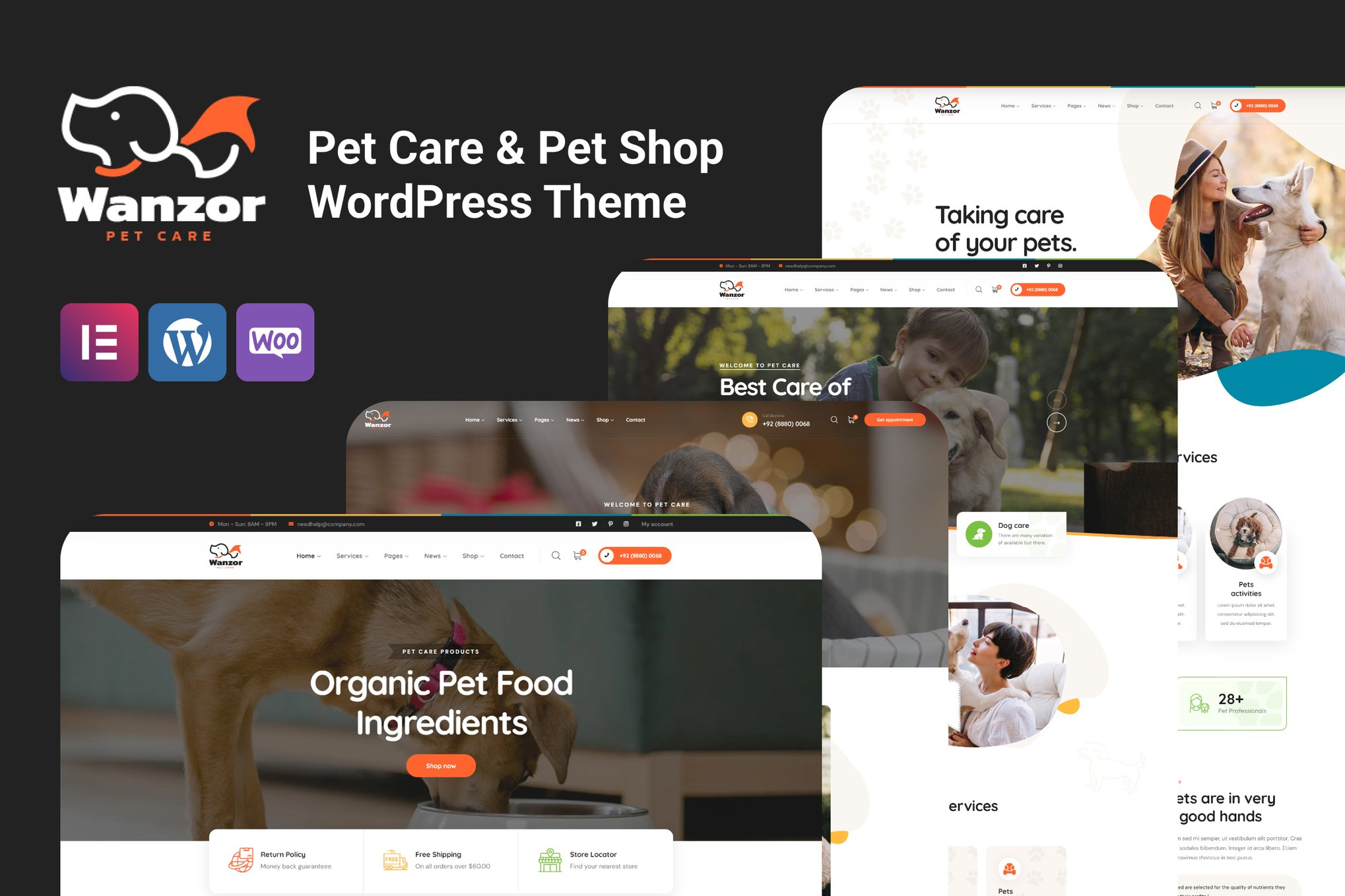 Wanzor – Pet Wordpress Theme