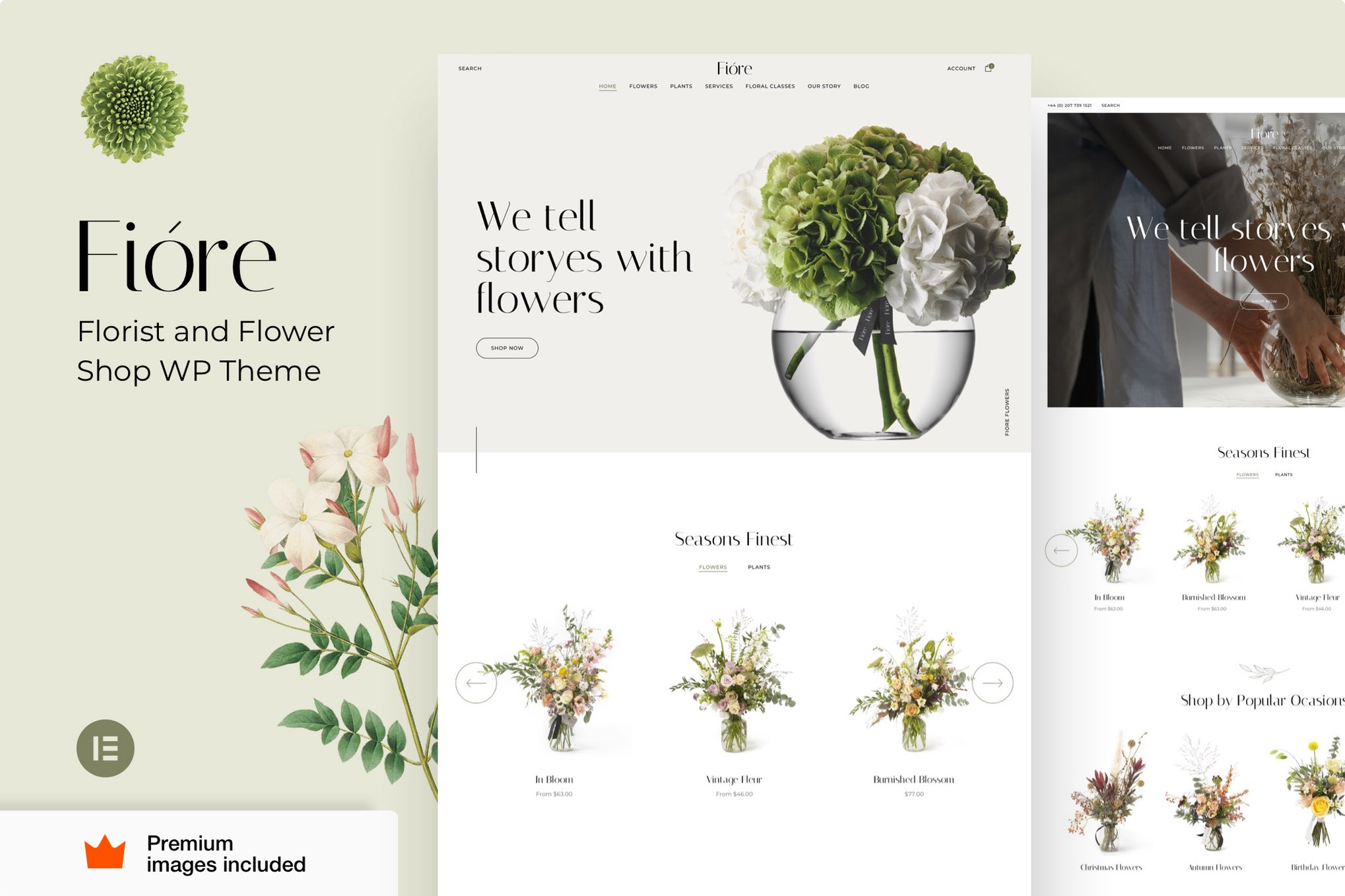 Fiore – Flower Shop Florist Ecommerce Woocommerce