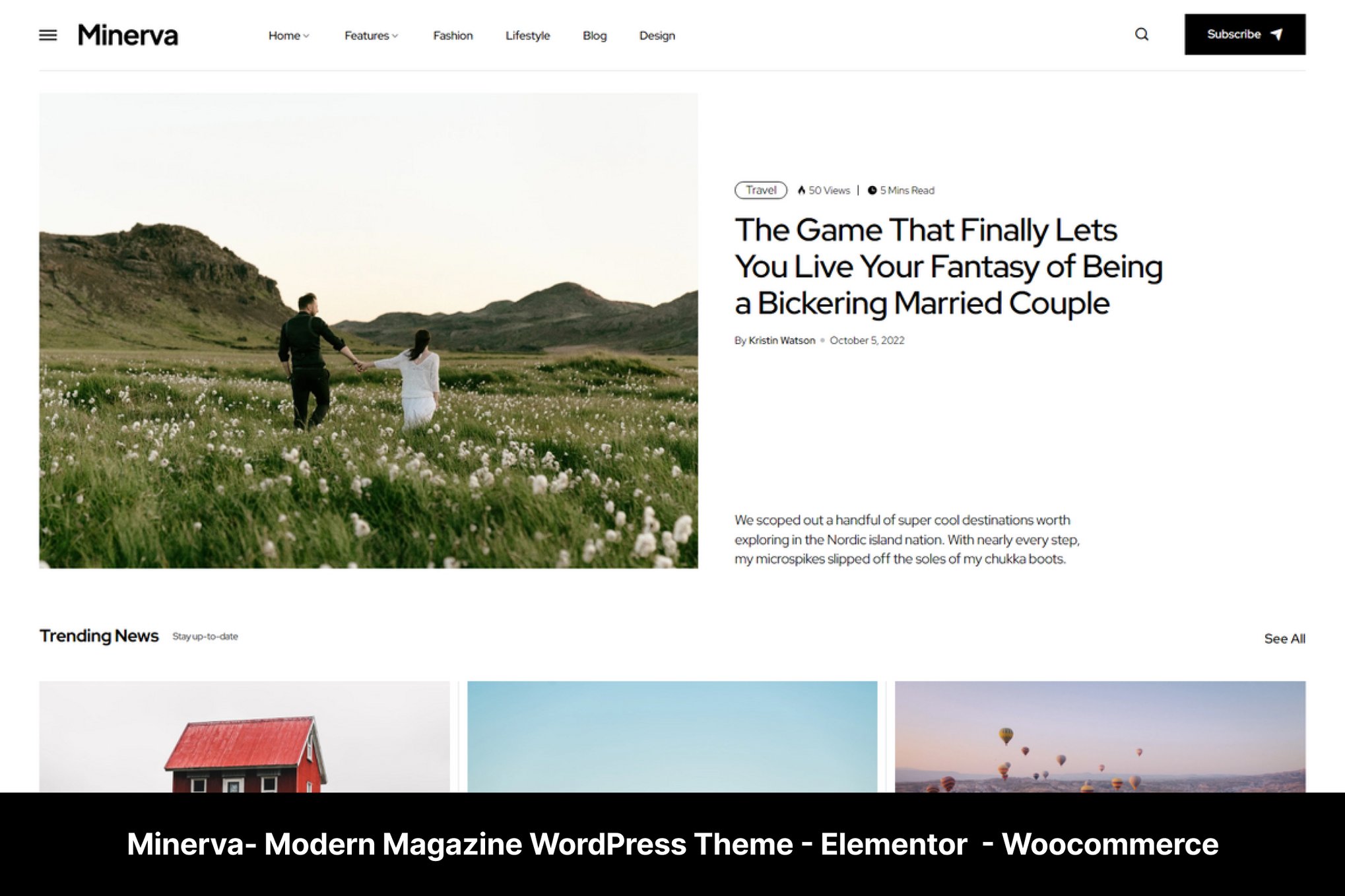 Minerva – Modern Blog Wordpress Theme Minerva – Modern Blog Wordpress Theme