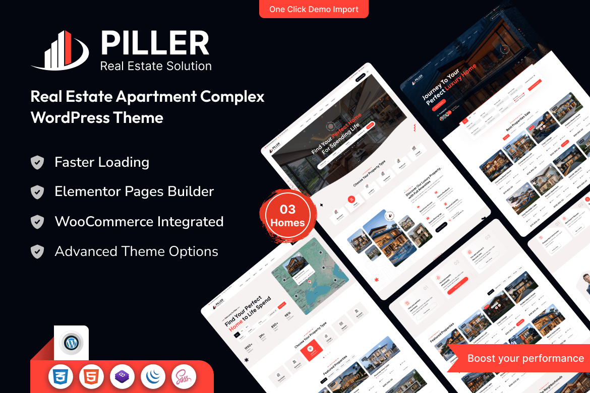 Piller – Real Estate Wordpress Theme