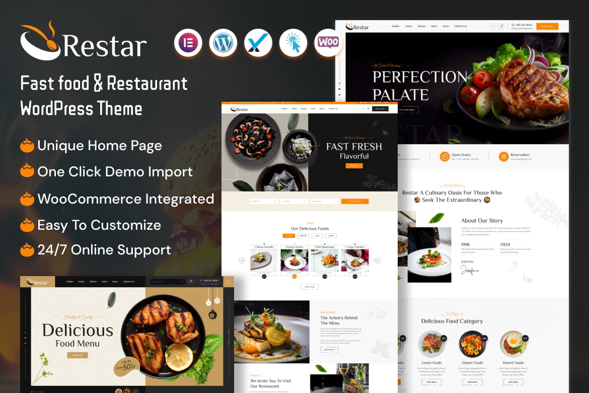 Restar – Fast Food & Restaurant Wordpress Theme