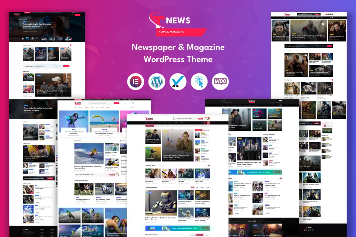 Tnews – News & Magazine Wordpress Theme