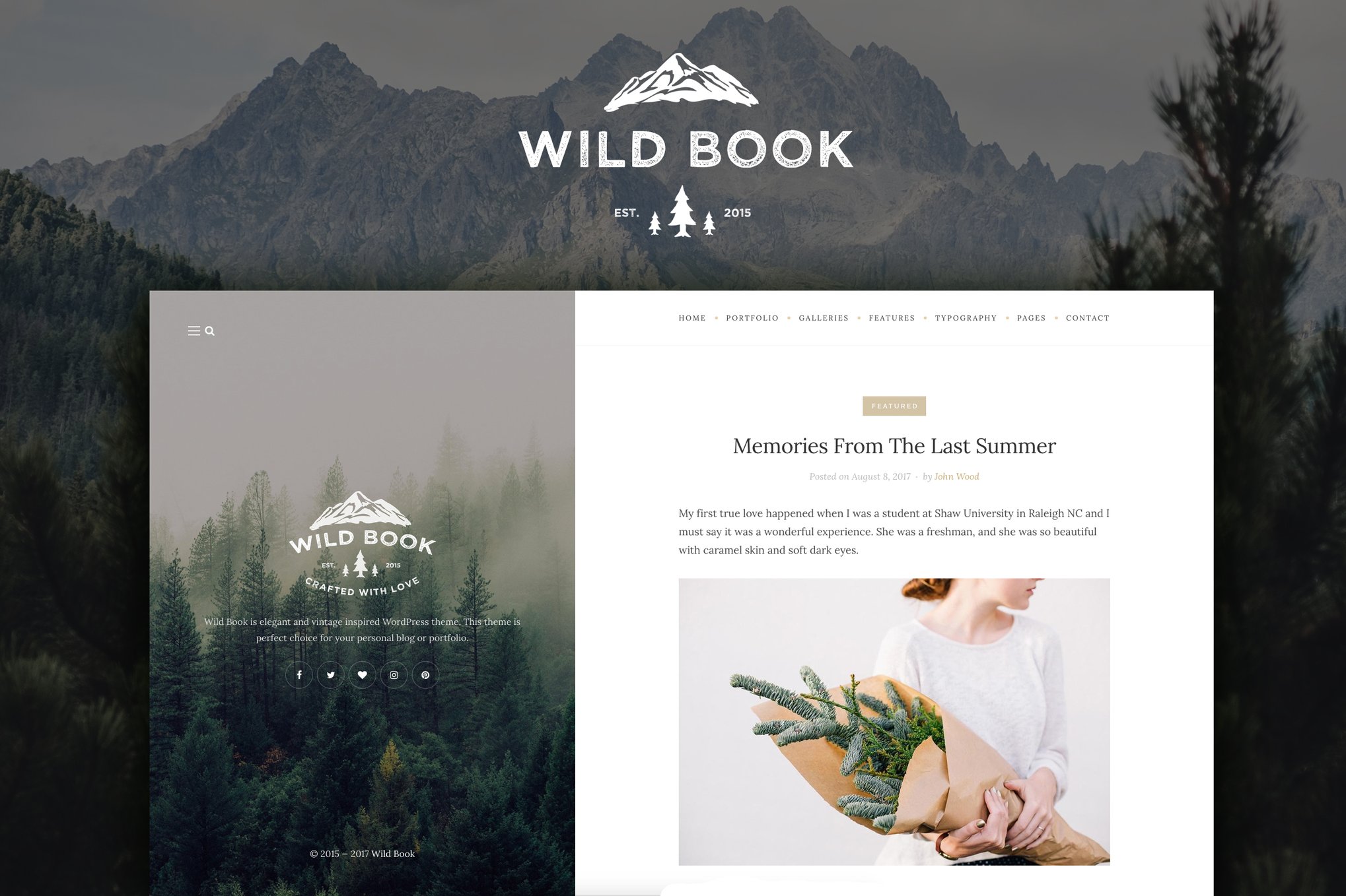 Wild Book – Vintage Blog & Portfolio Theme