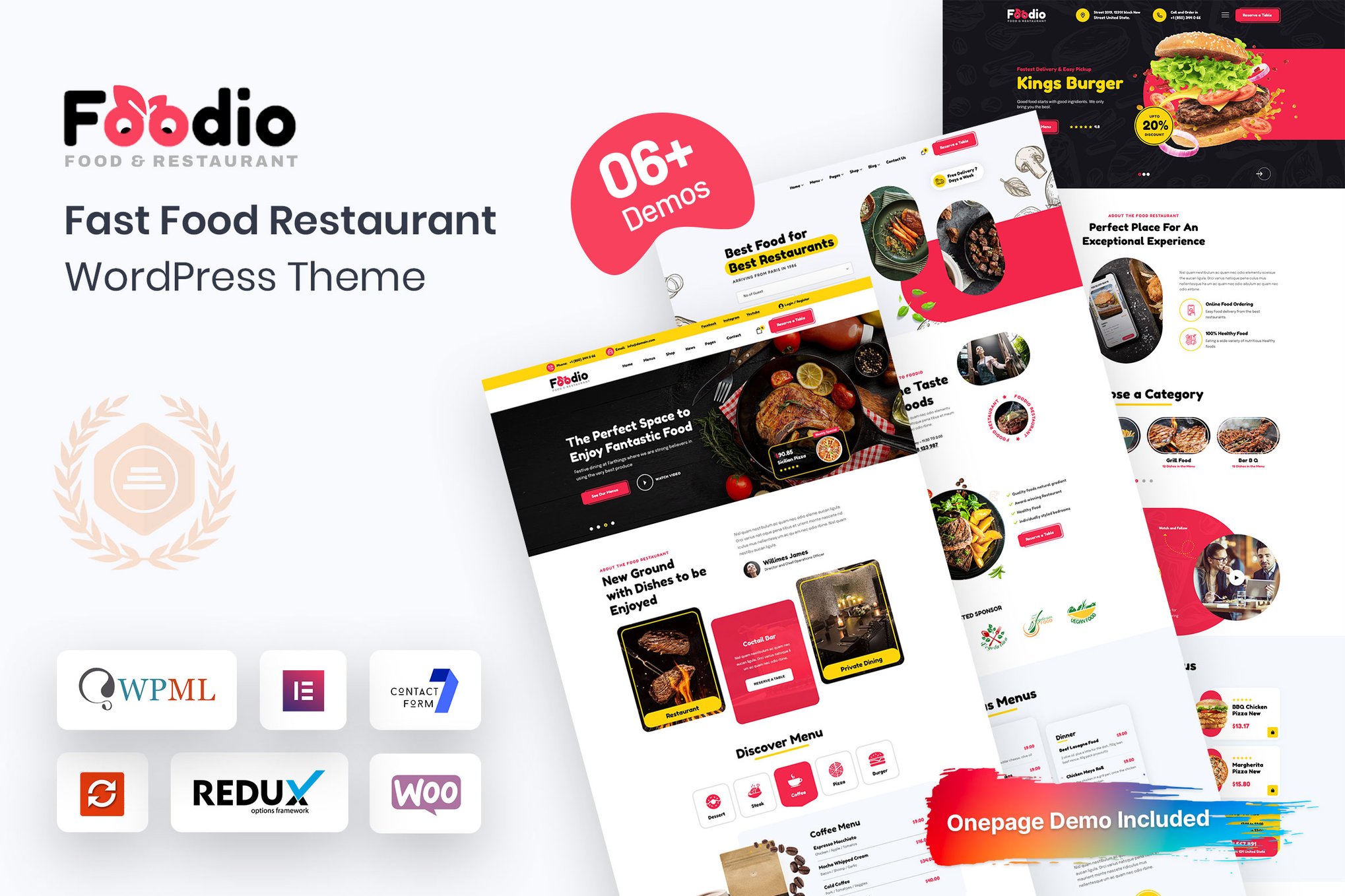 Foodio – Fast Food Restaurant Wordpress Theme