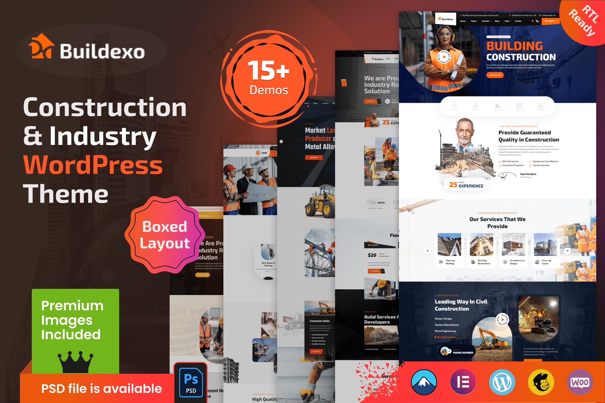Blxo – Construction Wordpress Theme