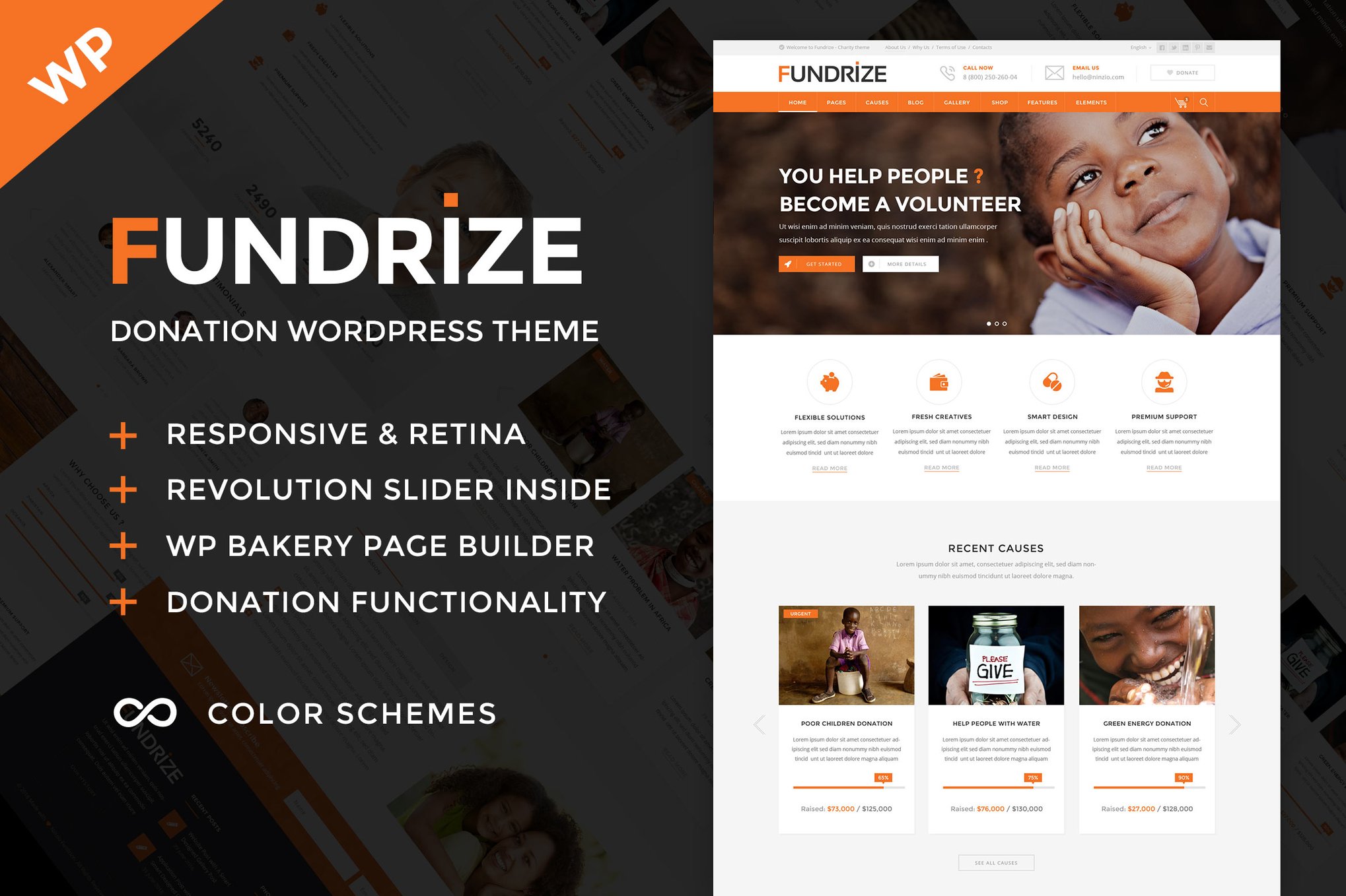 Fundrize – Donation & Charity Wordpress Theme