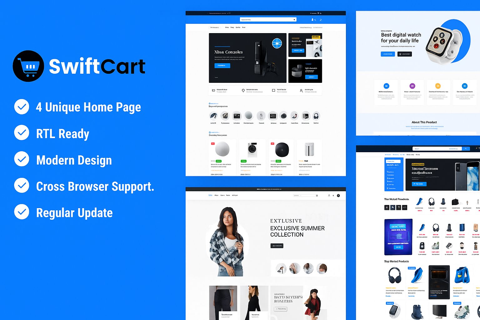Swiftcart – Multipurpose Woocommerce Wordpress The Swiftcart – Multipurpose Woocommerce Wordpress The