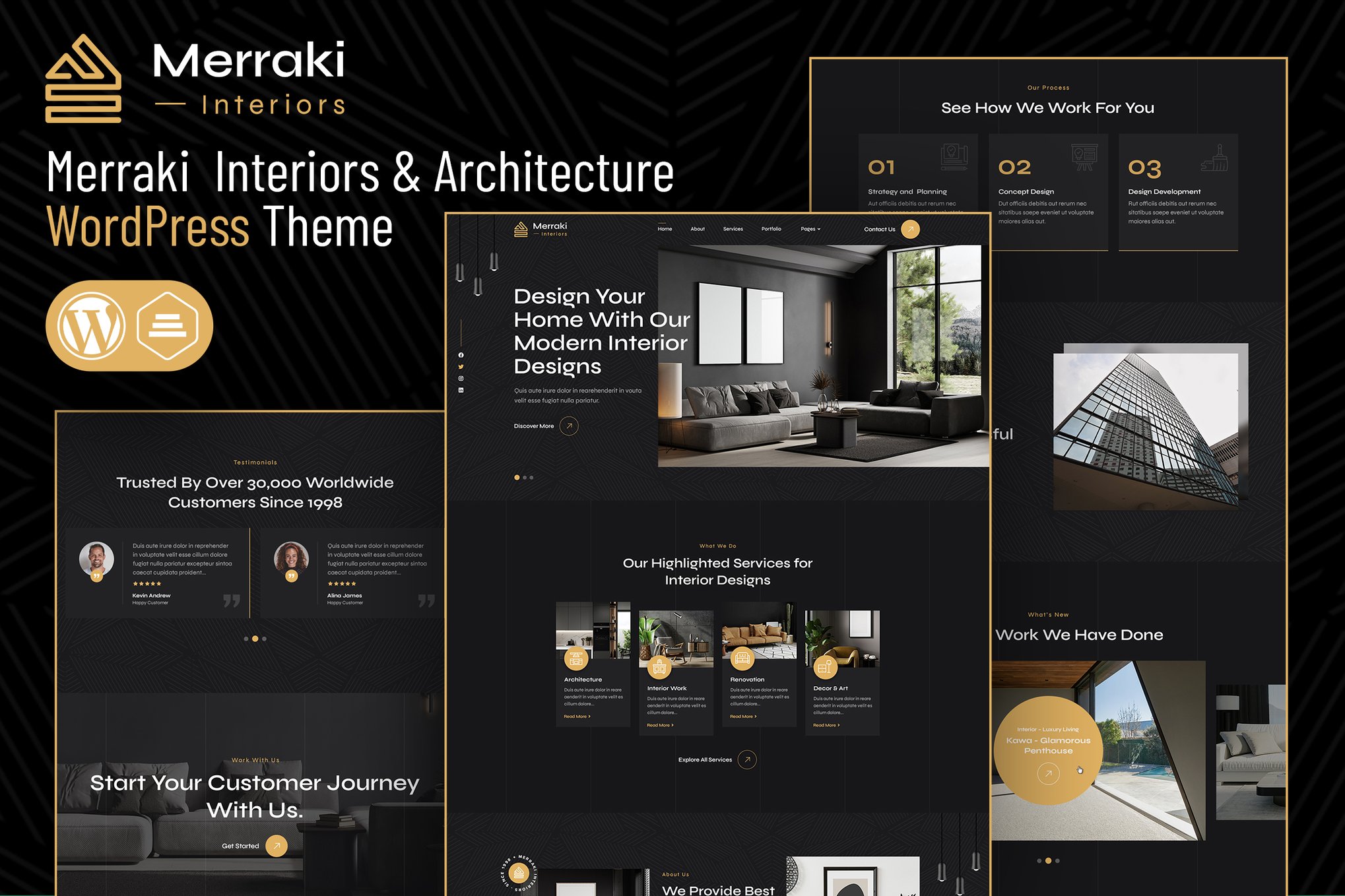 Merraki | Interiors & Architecture Wordpress Theme