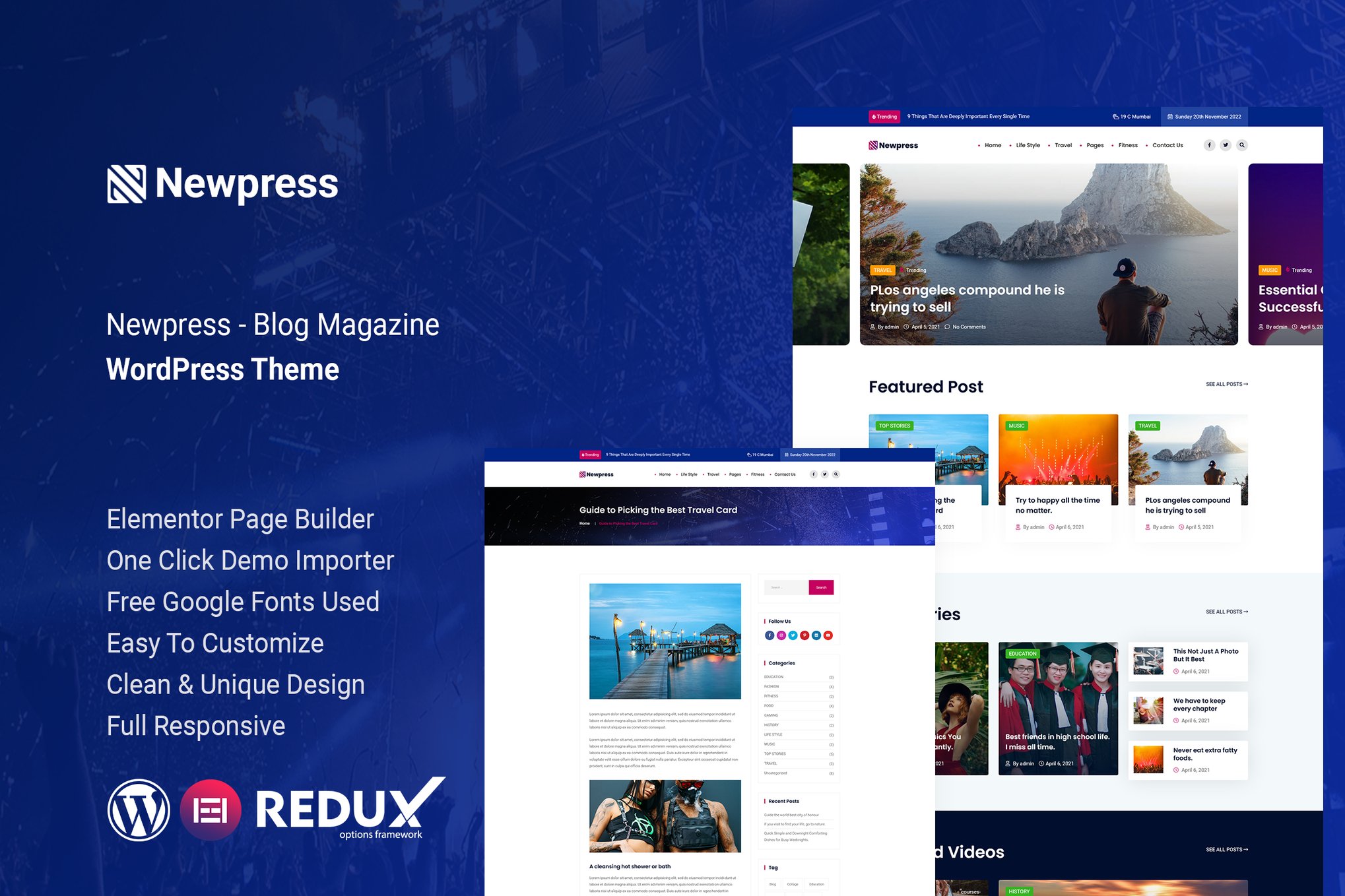 Newpress – Blog Magazine Wordpress Theme