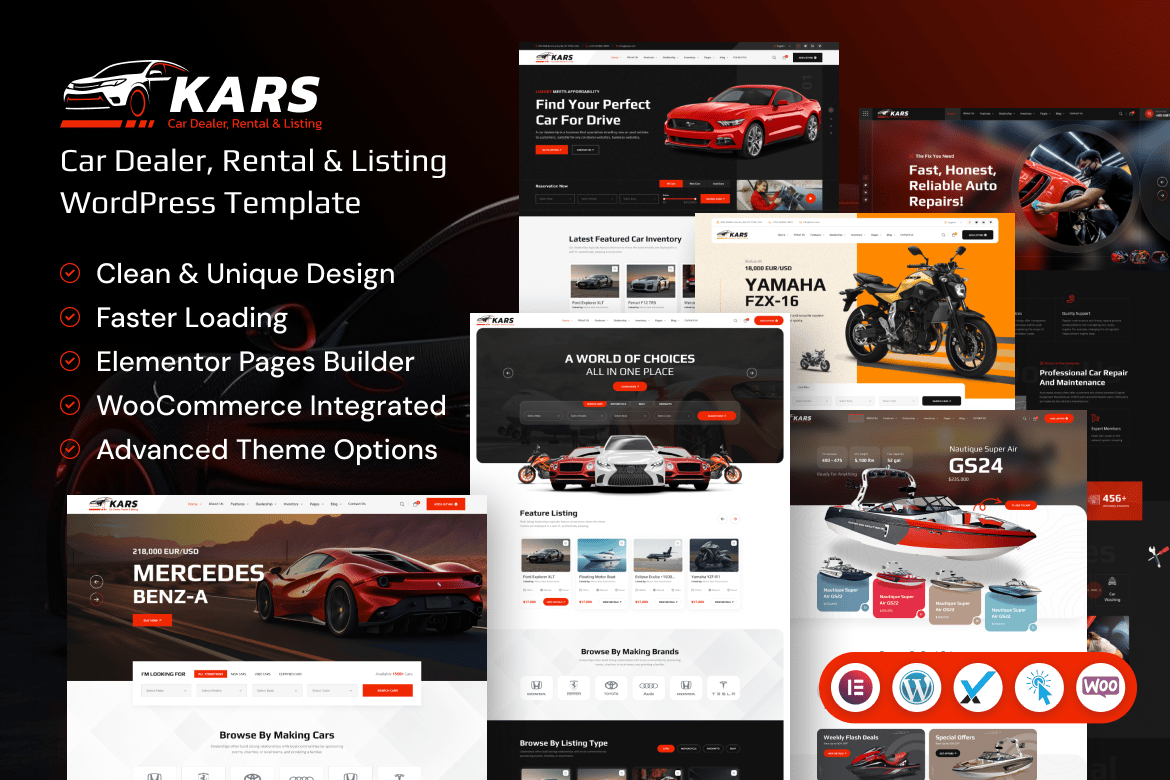 Kars – Vehicle Dealership Wordpress Theme