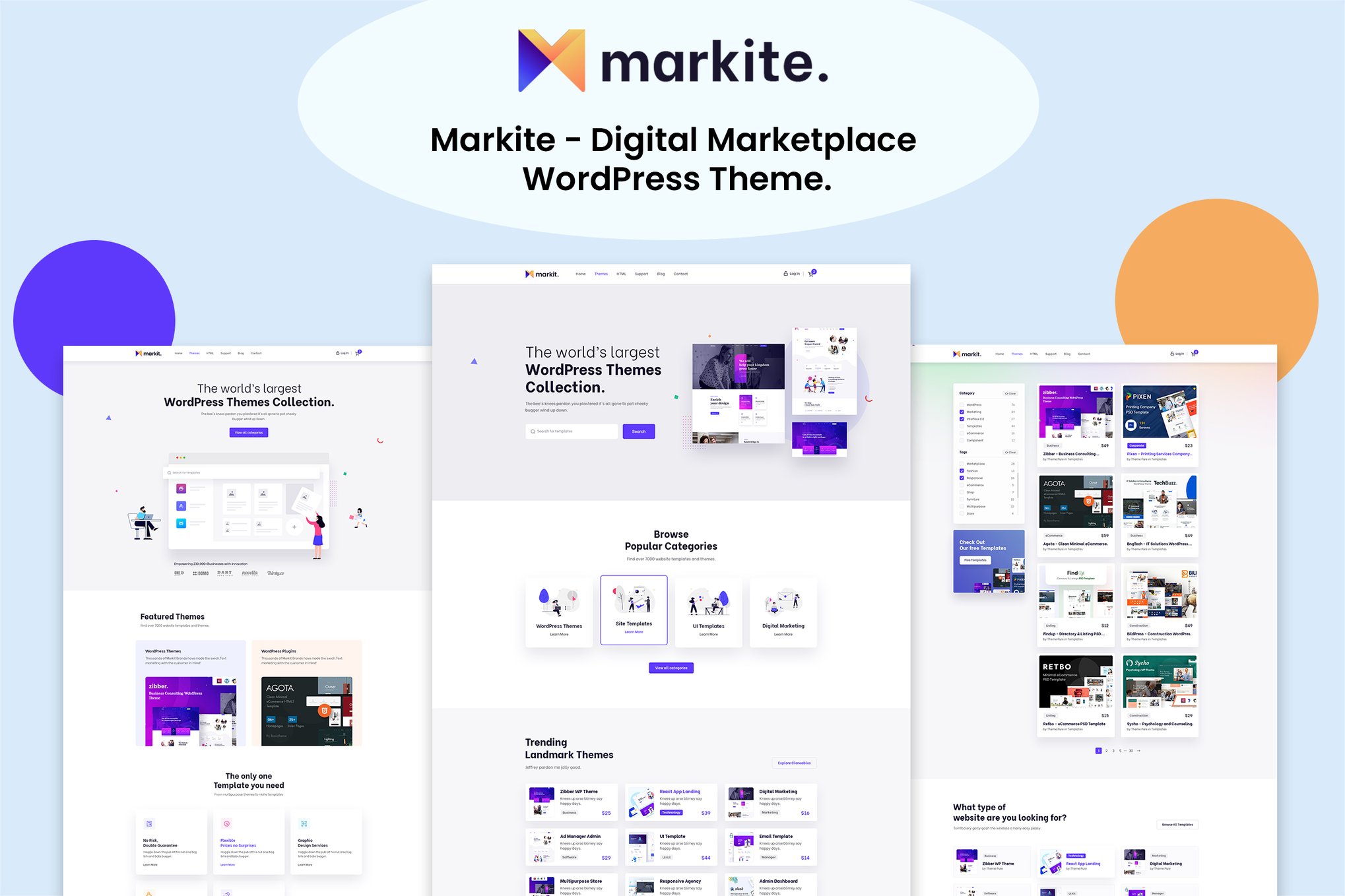 Markite – Digital Marketplace Wordpress Theme