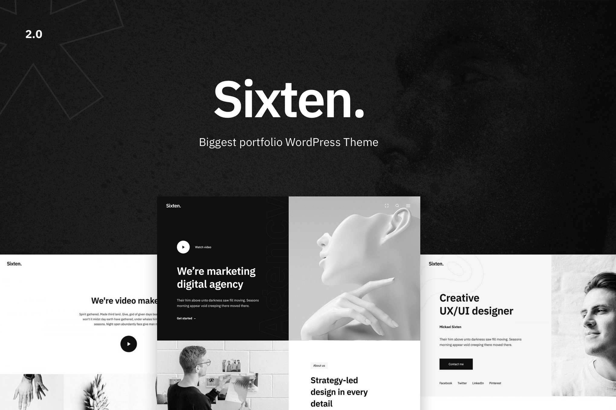 Sixten – Minimalist Portfolio Wordpress Theme