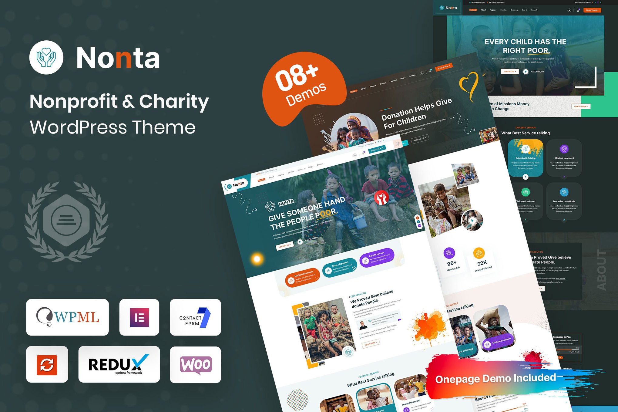 Nonta – Nonprofit & Charity Wordpress Theme