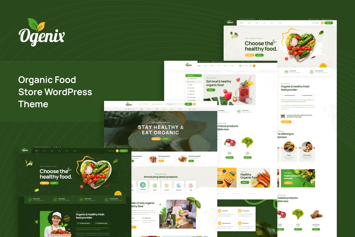 Ogenix – Organic Food Store Wordpress Theme