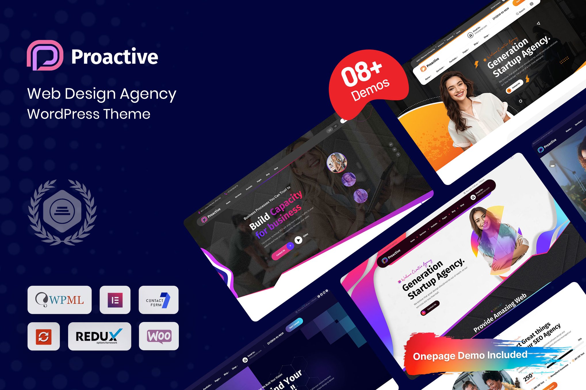 Proactive – Web Design Agency Wordpress Theme
