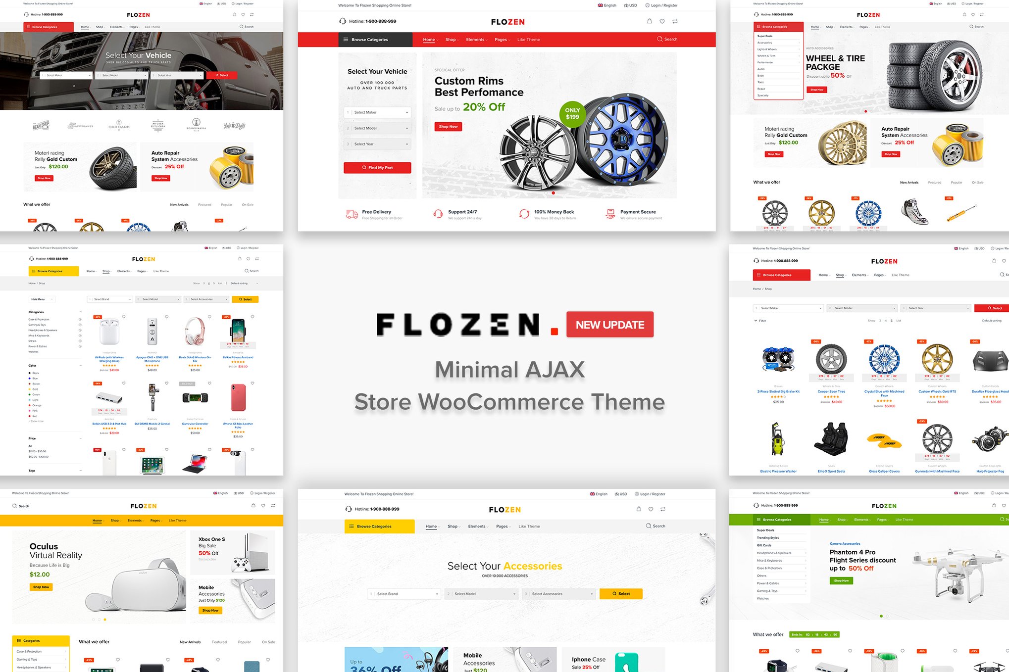 Flozen – Ajax Car Accessories Theme For Wordpress