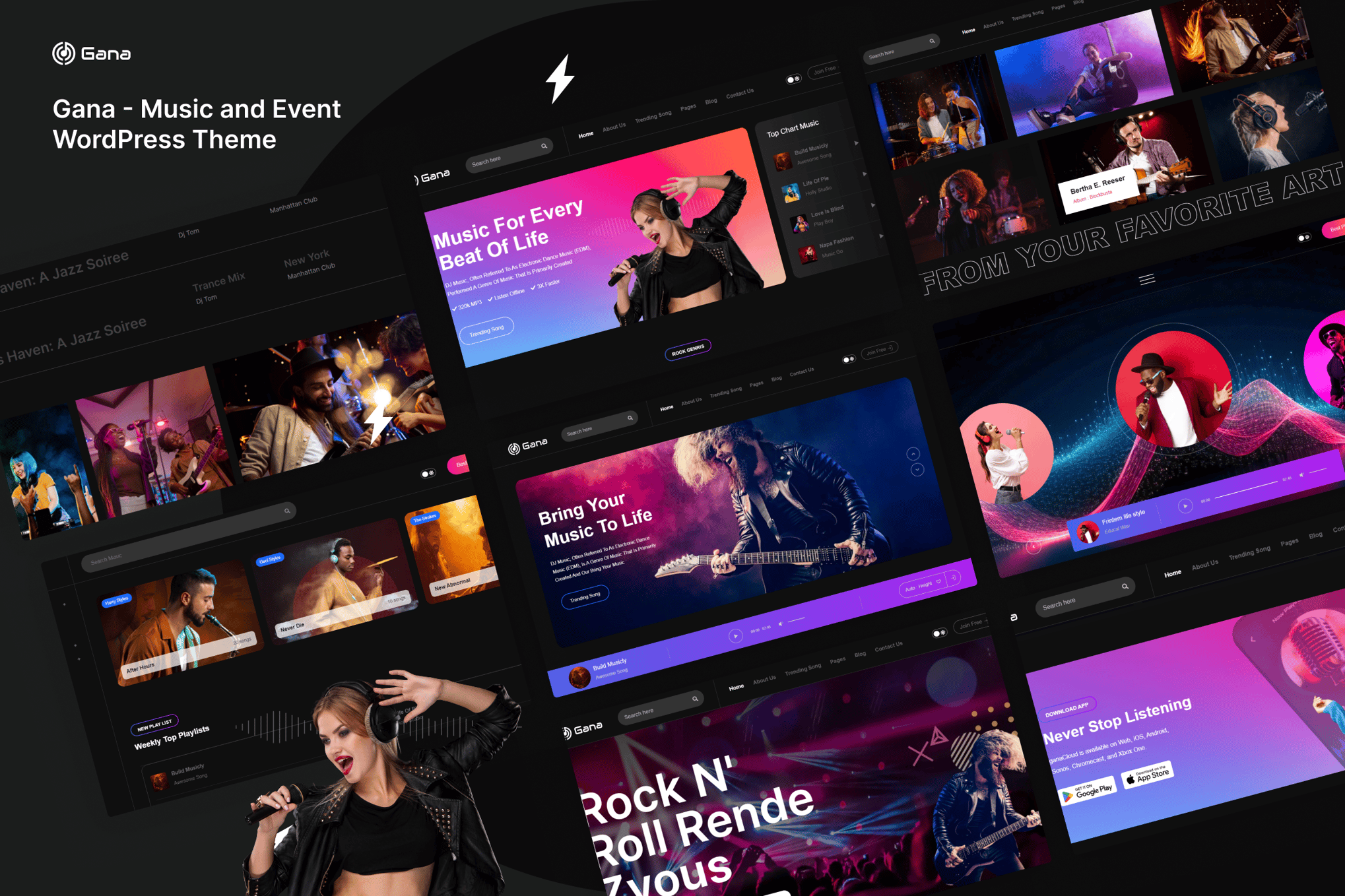 Gana – Music And Event Wordpress Theme Gana – Music And Event Wordpress Theme