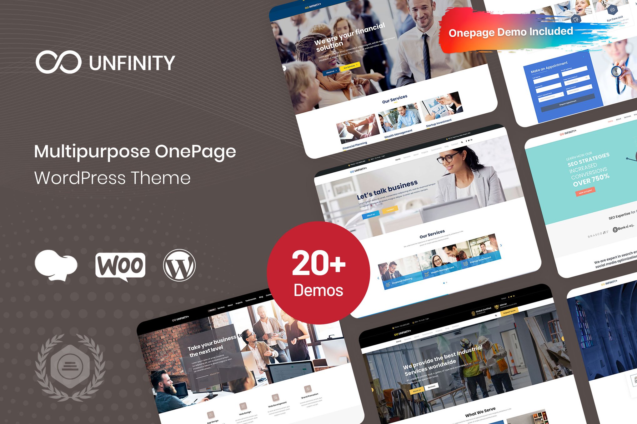 Unfinity – One Page Wordpress Theme