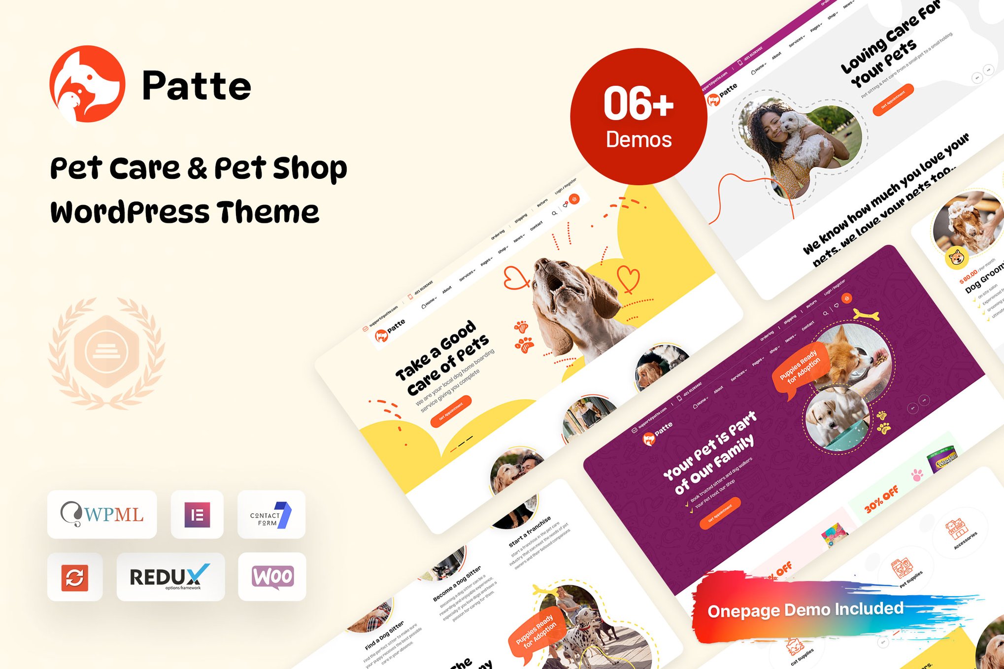 Patte – Pet Care & Pet Shop Wordpress Theme Patte – Pet Care & Pet Shop Wordpress Theme