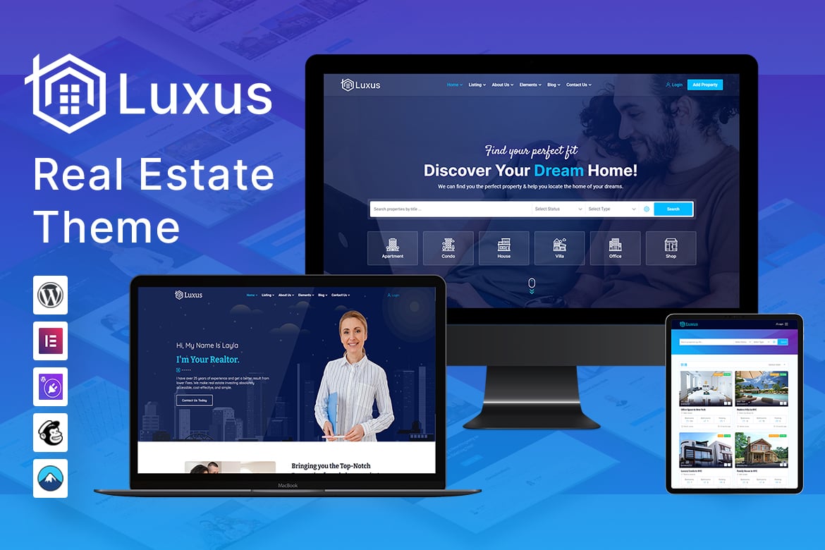 Luxus – Real Estate Wordpress Theme