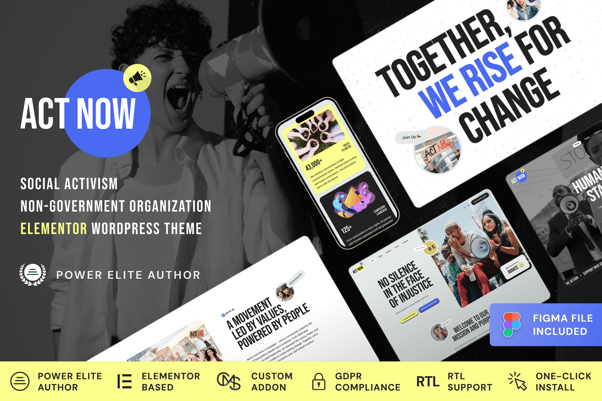 Act Now – Social Activism & Ngo Wordpress Theme