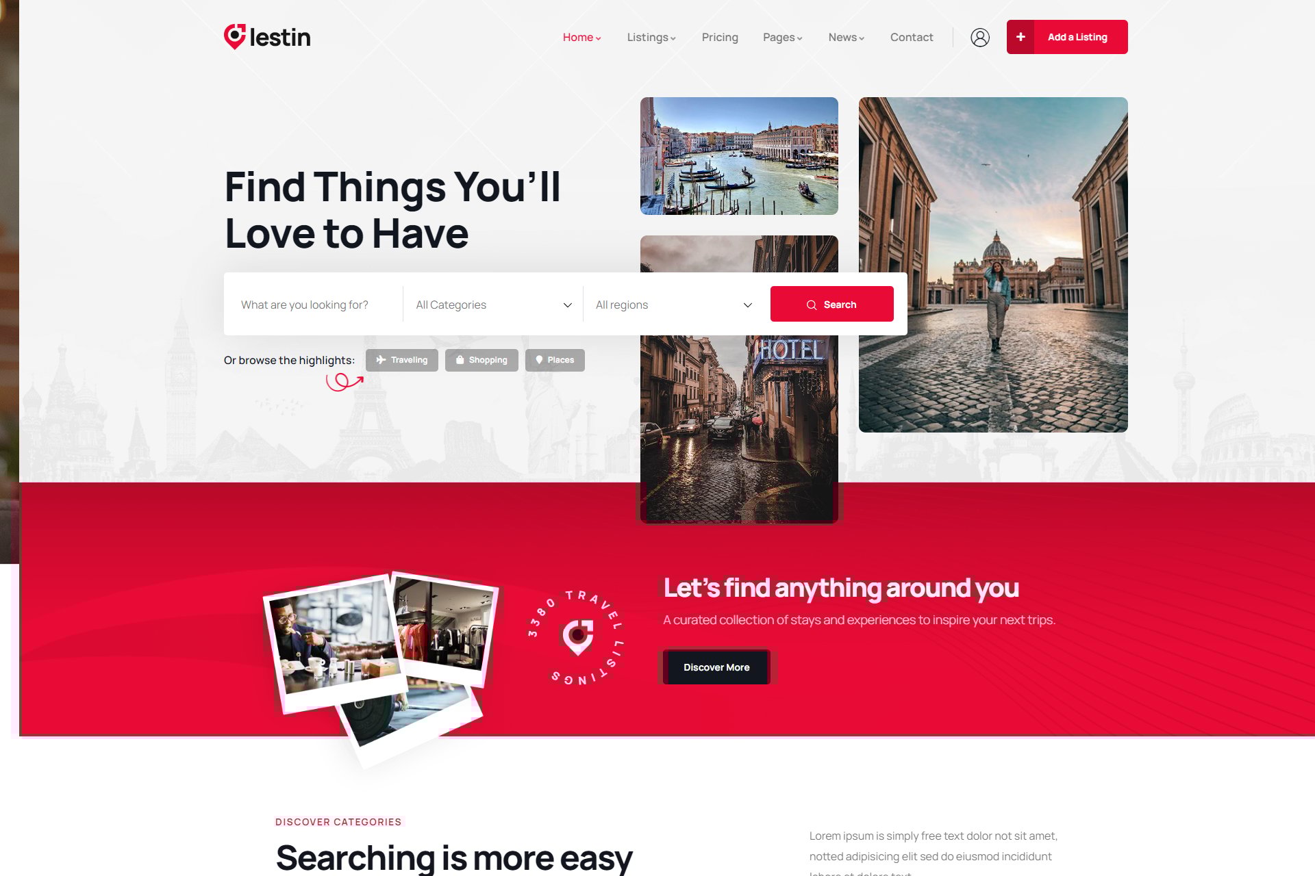 Lestin – Directory Listing Wordpress Theme