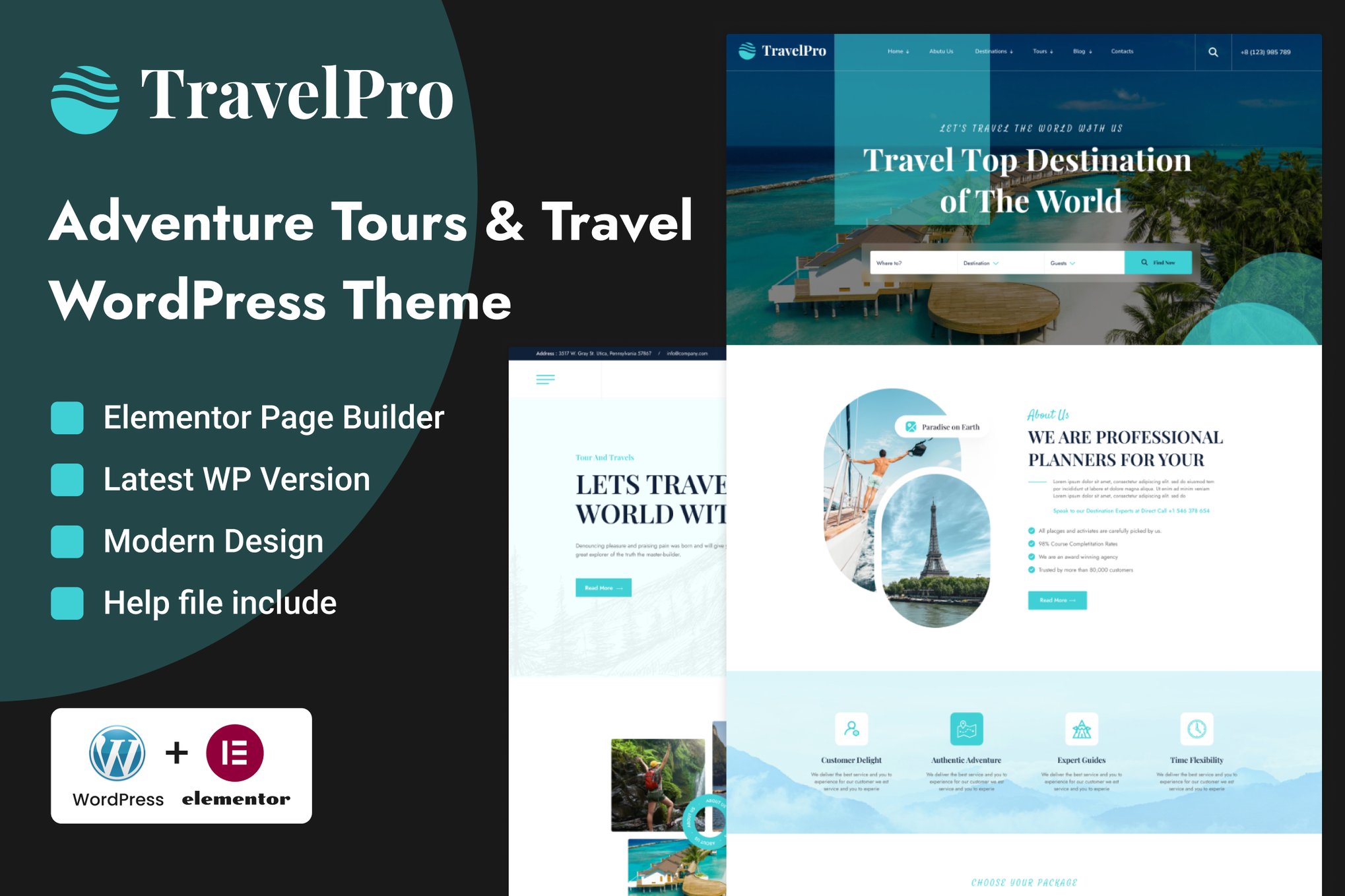 Travelpro – Tours & Travel Agency Wordpress Theme Travelpro – Tours & Travel Agency Wordpress Theme