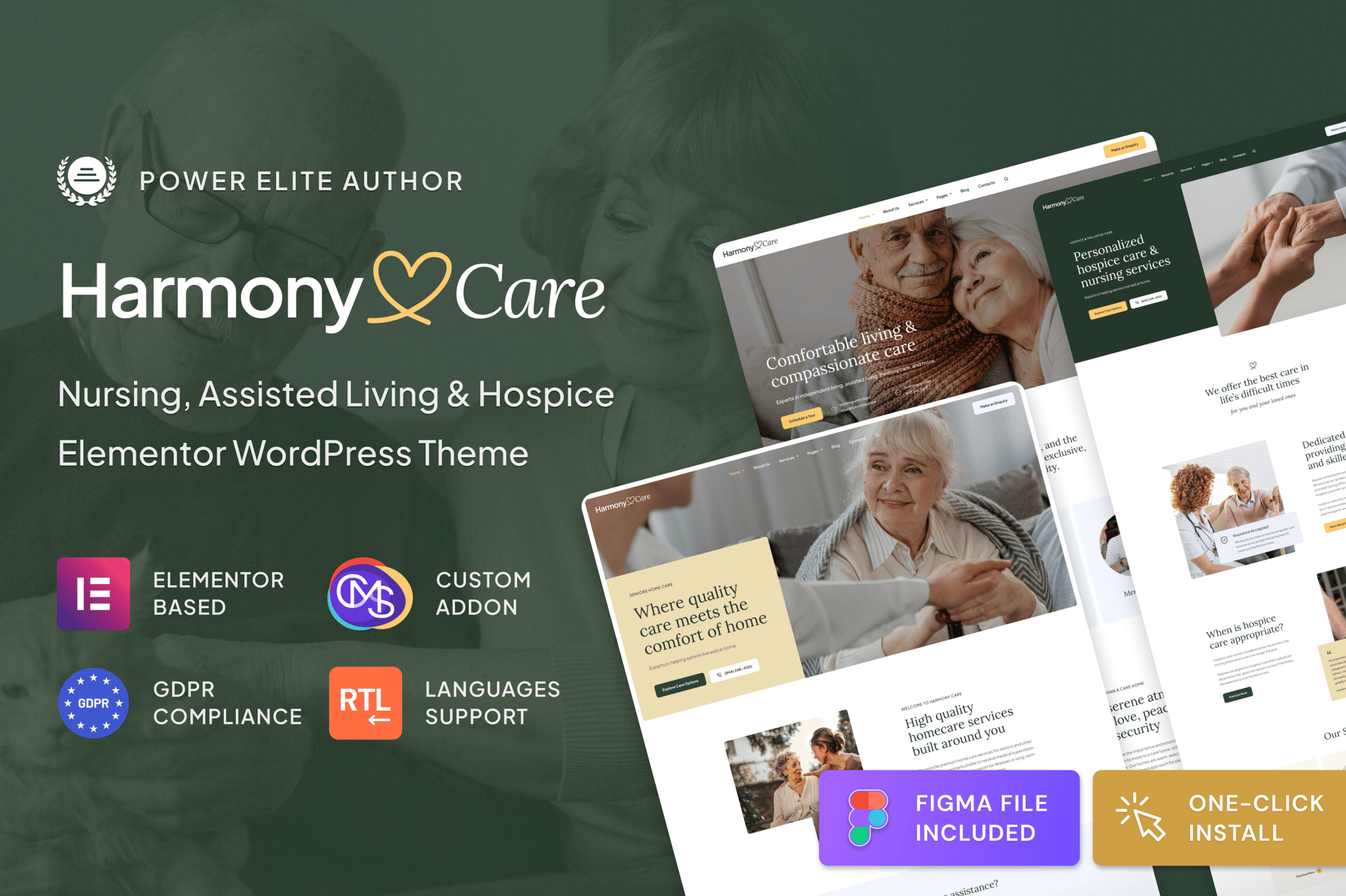 Harmony Care – Private Nursing & Senior Care Theme