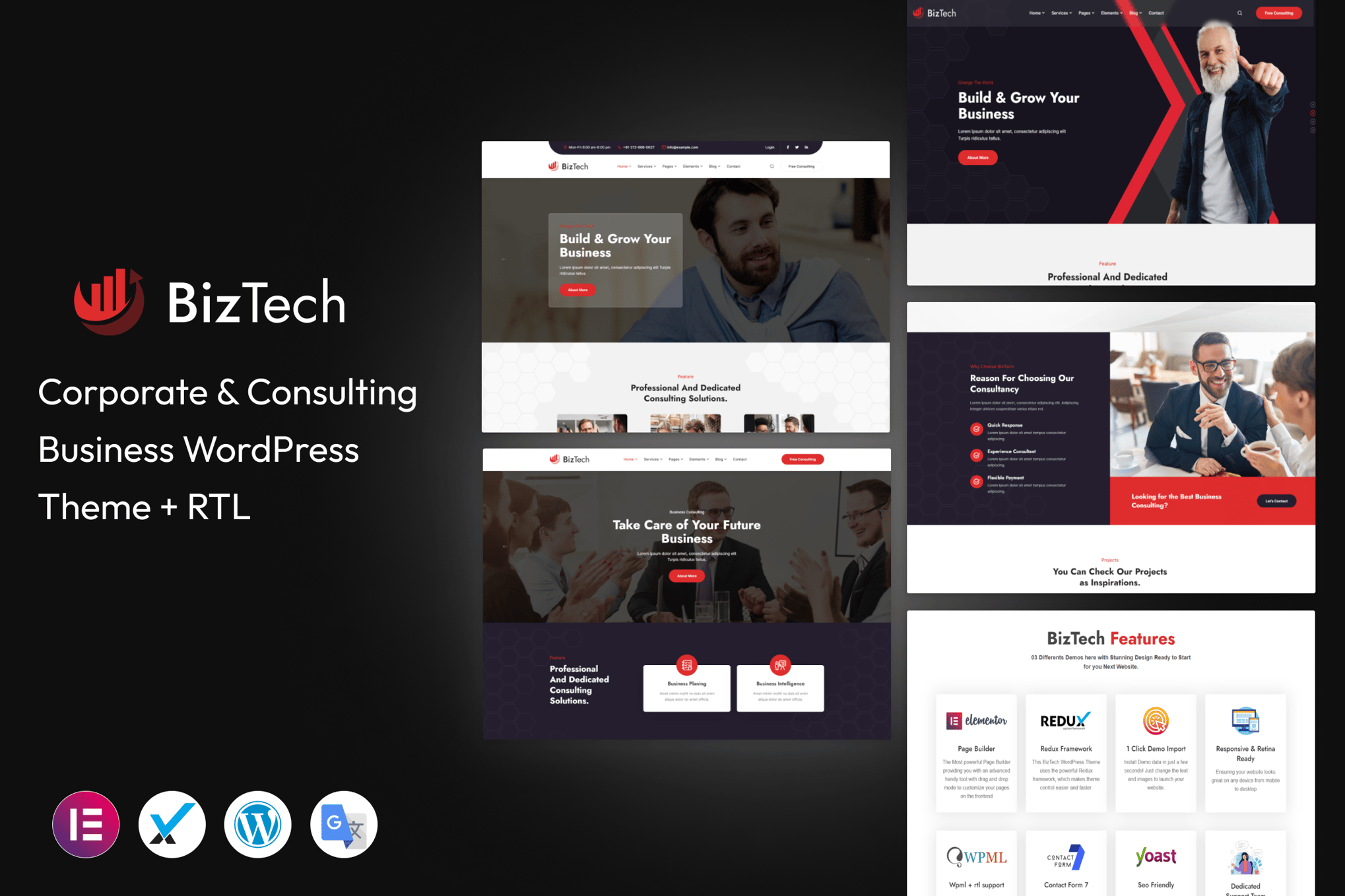 Biztech – Consulting Business Wordpress Theme